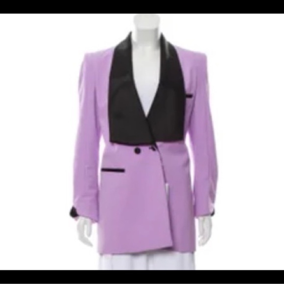 Valentina Shah Luxury Satin Collar Blazer size 6 - Picture 3 of 6